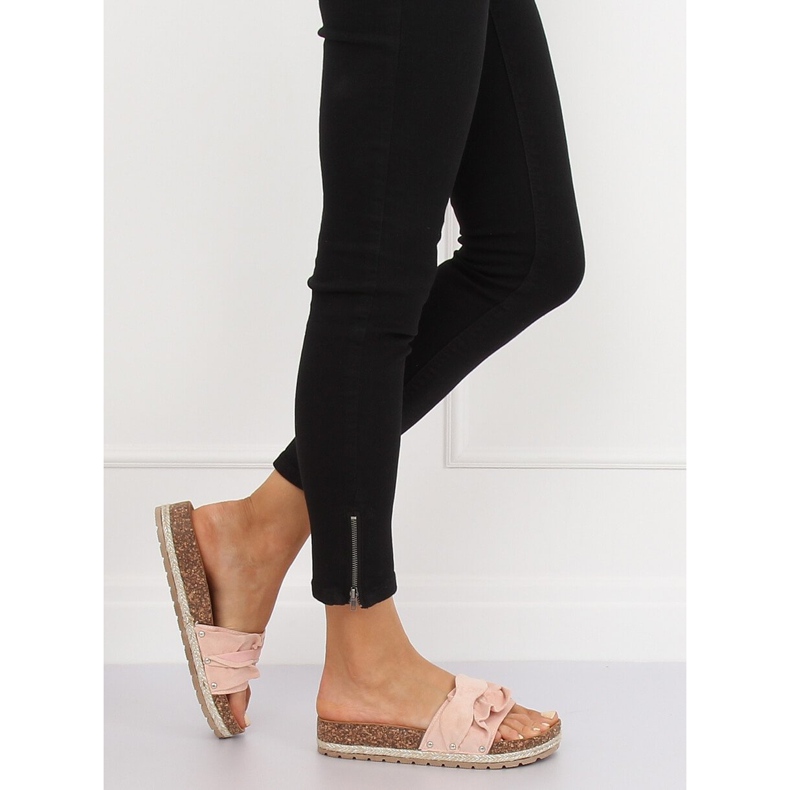 Rózsaszín espadrilles papucs BJS-002 Pink 1