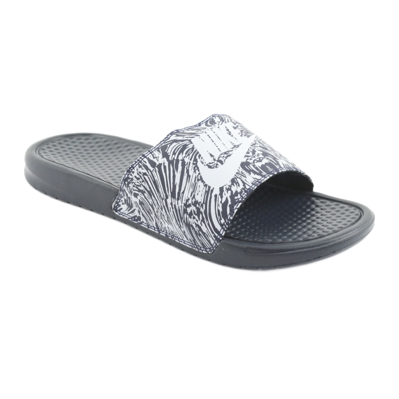 Nike Benassi Just Do It Print 631261-403 Slide fehér sötétkék 1