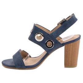 Kylie Kék magas sarkú szandál 2