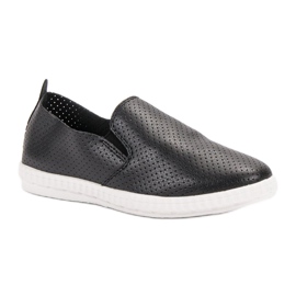 Renda Fekete Slipons 1