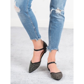 Primavera Rögzített balerinák köbcirkóniával fekete 2 Primavera Rögzített balerinák köbcirkóniával fekete 2