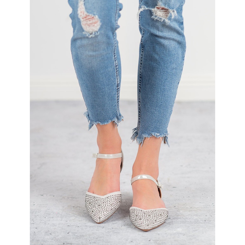 Primavera Rögzített balerinák köbcirkóniával szürke 1 Primavera Rögzített balerinák köbcirkóniával szürke 1