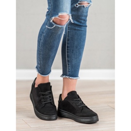 SDS Velúr sportcipő fekete 2