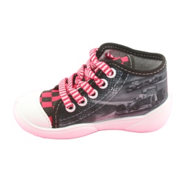 Befado gyermekcipő 218P050 fekete szürke piros 2