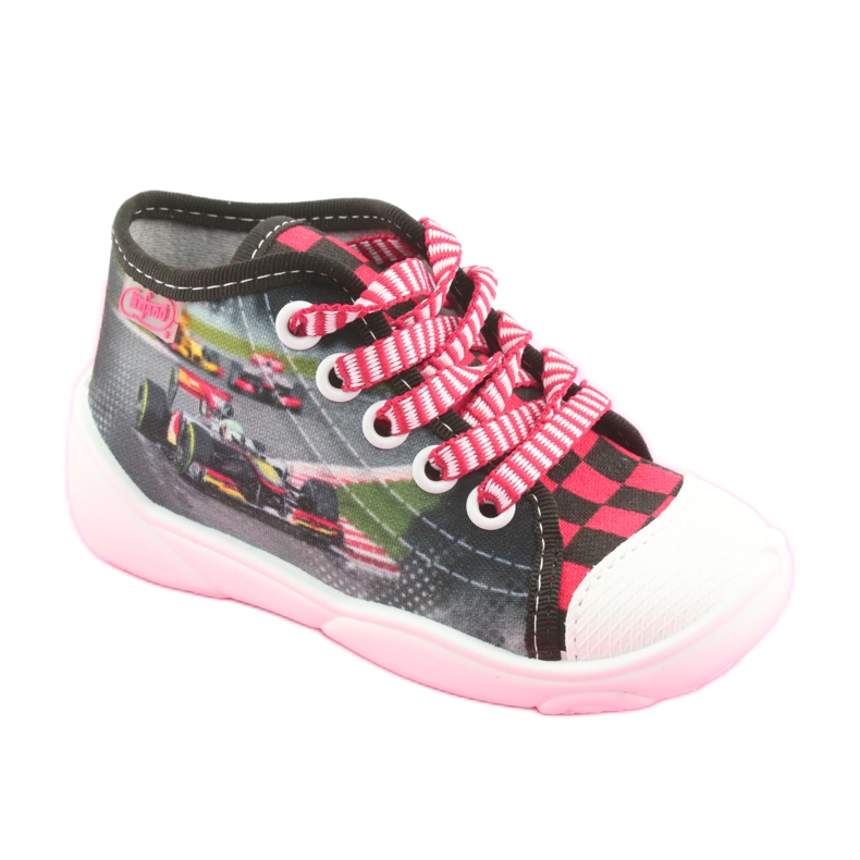 Befado gyermekcipő 218P050 fekete szürke piros 1