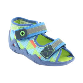 Kék, zöld Befado 250P059 papucs narancssárga 1