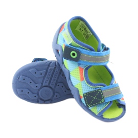 Kék, zöld Befado 250P059 papucs narancs 3