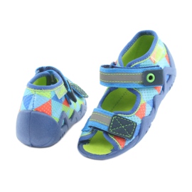 Kék, zöld Befado 250P059 papucs narancs 4