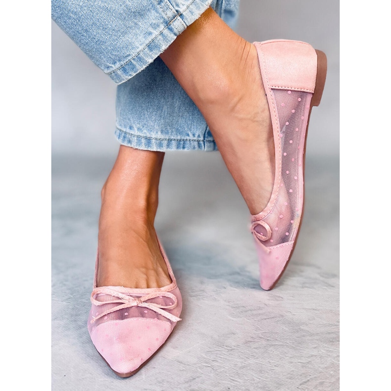 Rózsaszín női balerinák LT119P Pink 1