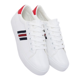Női cipők fehér és piros BL158P Red 1