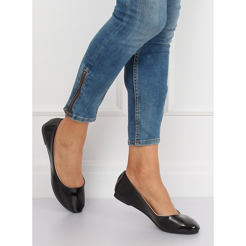 Fekete női balerinák JX76P Fekete 2