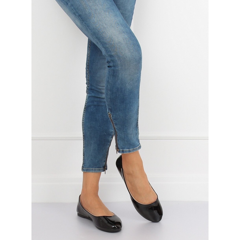 Fekete női balerinák JX76P Fekete 1