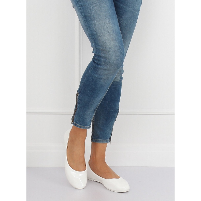Fehér női balerinák JX76P Fehér 2