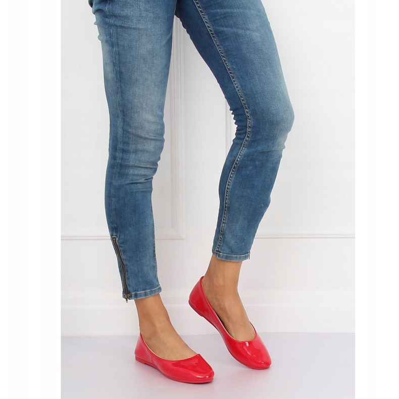 Piros női balerinák JX76P Red 2