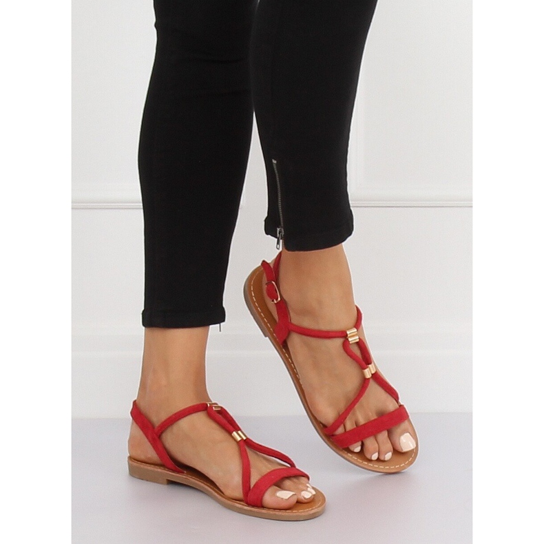 Piros női szandál L520 Red 1