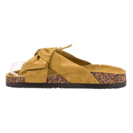Cm Paris Velúr papucs sárga 1