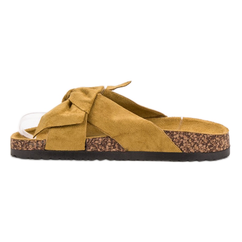 Cm Paris Velúr papucs sárga 1