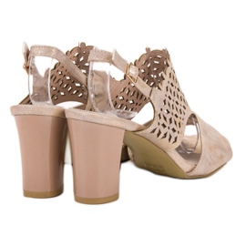 Goodin Áttört szandál rózsaszín 1