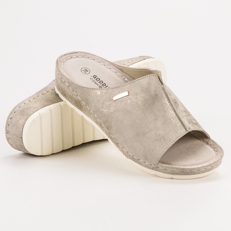 Goodin Arany papucs barna sárga 1