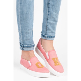 Kylie Ony Slip Patchekkel rózsaszín 1