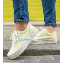 Kylie Cipők a platformon sárga 1