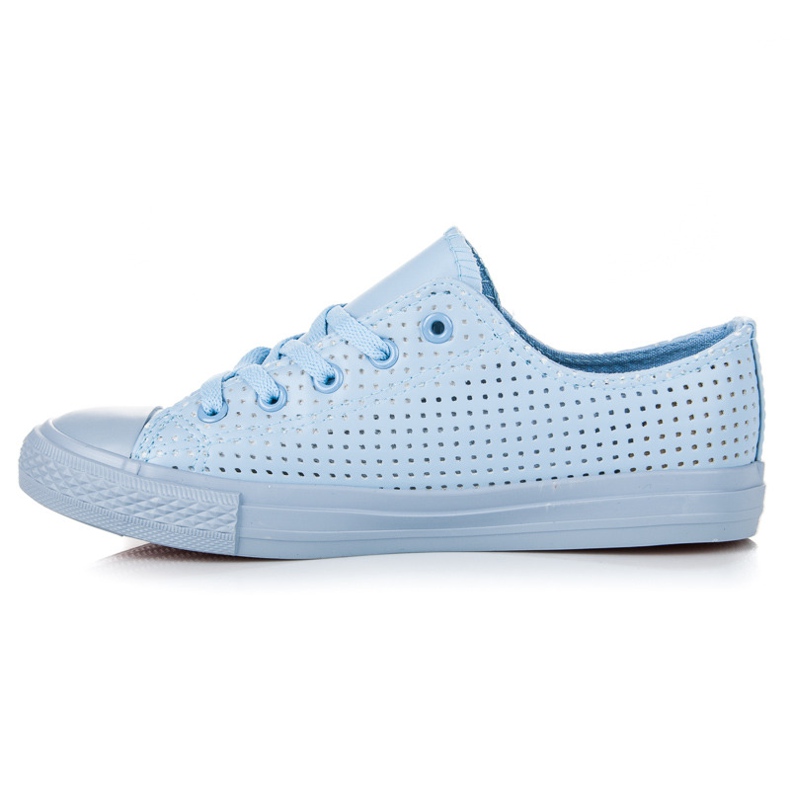 Kylie Áttört Cipők A Kötözésen kék 1