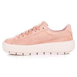 Puma Platform Trace WN`S rózsaszín sárga 1