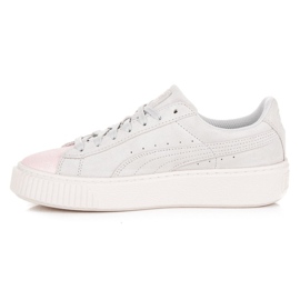 Puma Suede Platform Glam Jr szürke rózsaszín 1