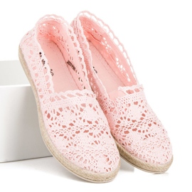 Seastar Rózsaszín csipke espadrillák 2