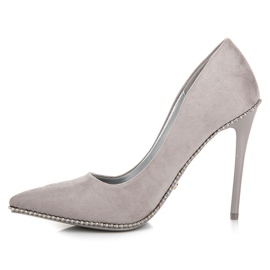 Seastar Divatos szürke magassarkú 1