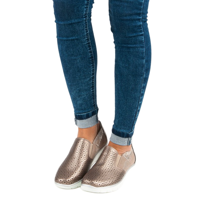 Filippo Golden Slip On cipő aranysárga 1