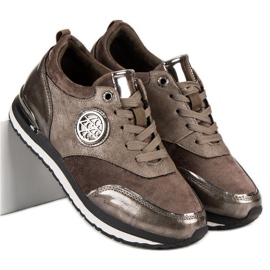 Aclys Kötett sportcipő barna 2