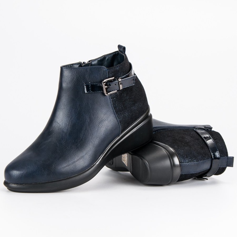 Kylie Kényelmes sötétkék csizma szigeteléssel 2