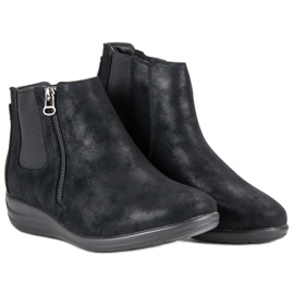 Kylie Fekete csizma cipzárral 1