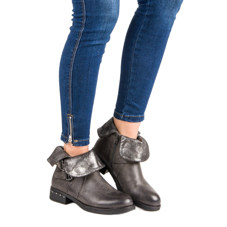 Forever Folie Szürke munkáscsizma 2