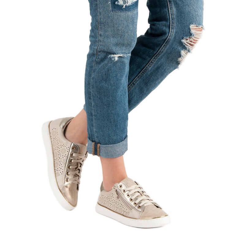 Kylie Alkalmi Arany Cipők aranysárga 2