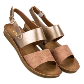 Kényelmes VINCEZA szandál sárga 1