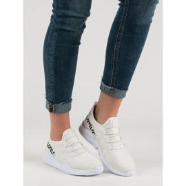 Fehér textil sportcipő 1