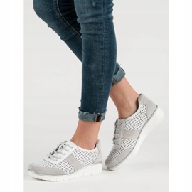 Filippo Áttört bőrcipő fehér 2