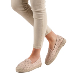 Velúr áttört espadrillák rózsaszín 1 Velúr áttört espadrillák rózsaszín 1