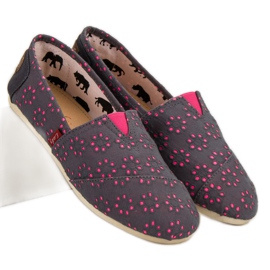 L. Day Csúsztatható Espadrilles szürke rózsaszín 2