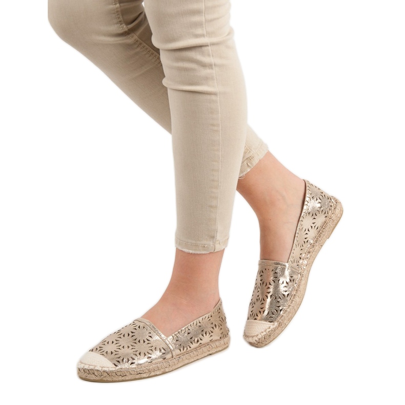 Cm Paris Textil espadrillák sárga 1