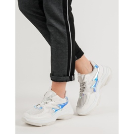 Kayla Fehér cipők Holo effektussal 2