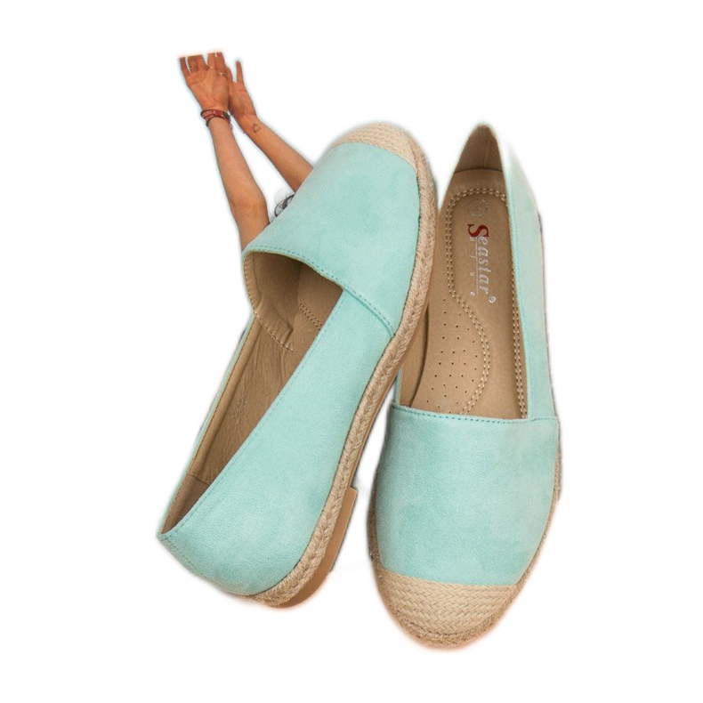 Seastar Menta velúr espadrillák zöld 2