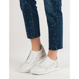 Kylie Fehér bőr cipő 1