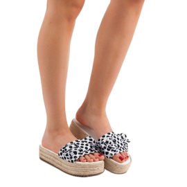 Seastar Pontozott papucs fehér fekete 1