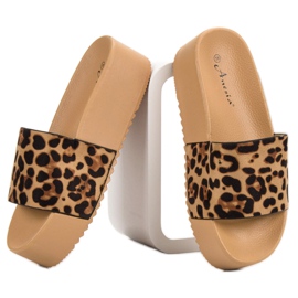 Anesia Paris Velúr papucs a platformon barna 1