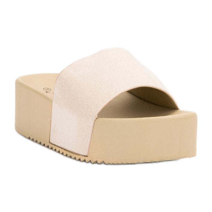 Anesia Paris Velúr papucs a platformon barna 1