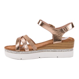 Seastar Divatos szandál köbös cirkóniummal sárga 1 Seastar Divatos szandál köbös cirkóniummal sárga 1