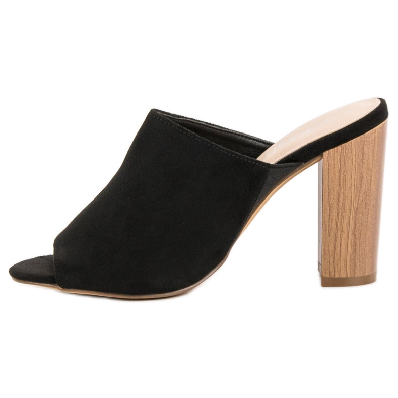 Kayla Beépített magas sarkú szandál fekete 1